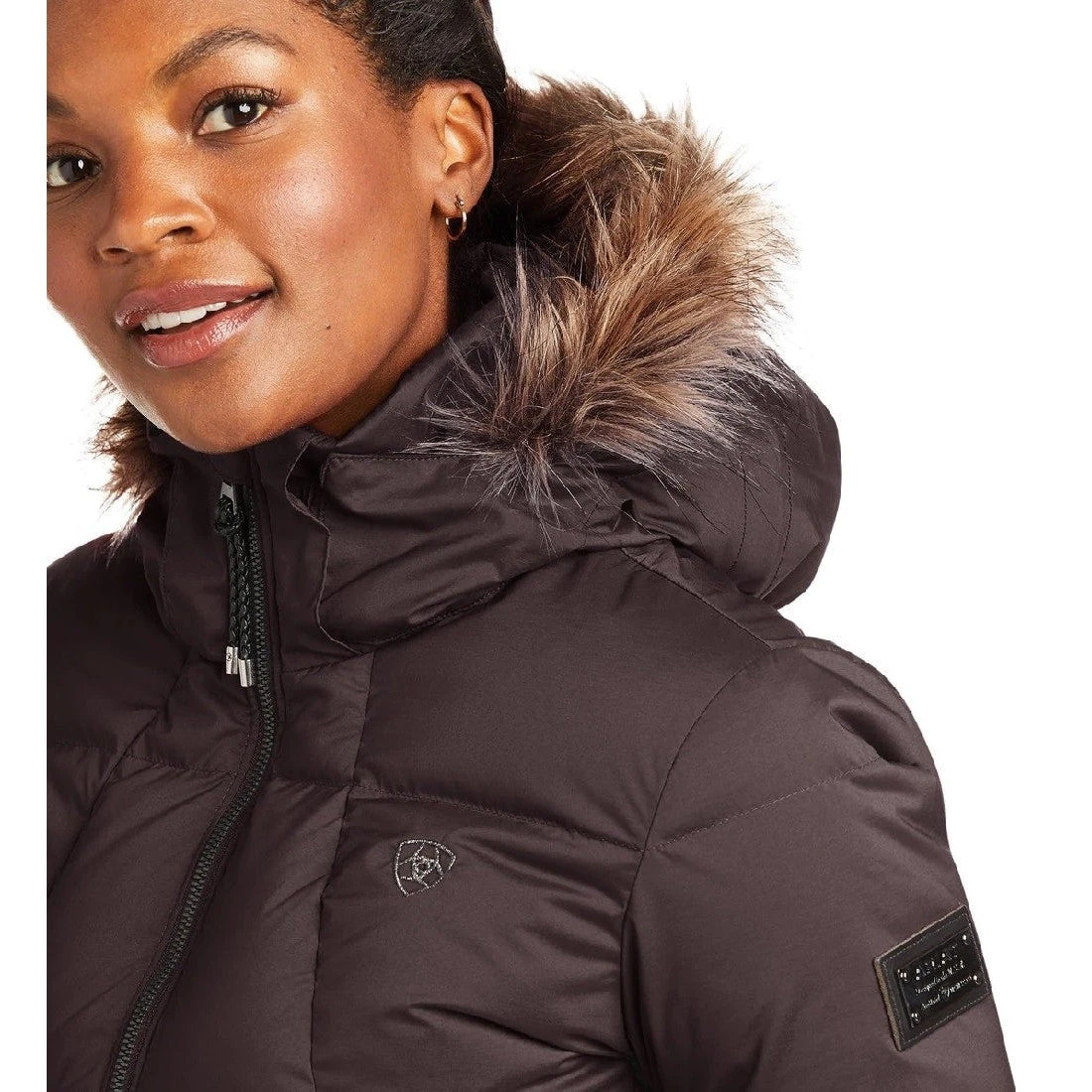 Ariat Z Nt Jacket Altitude Down W22 Chocovine Ladies - Image 2