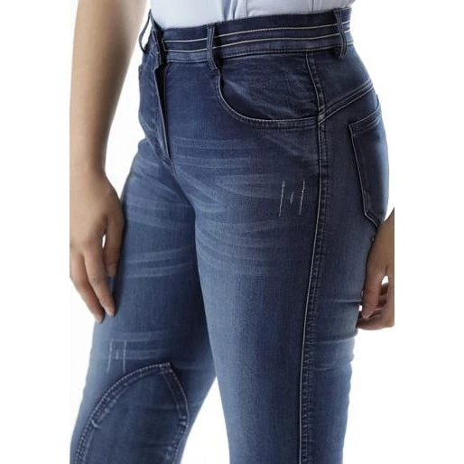 Ladies Denim Riding Breeches By Premier Equine - Roxy - Image 4
